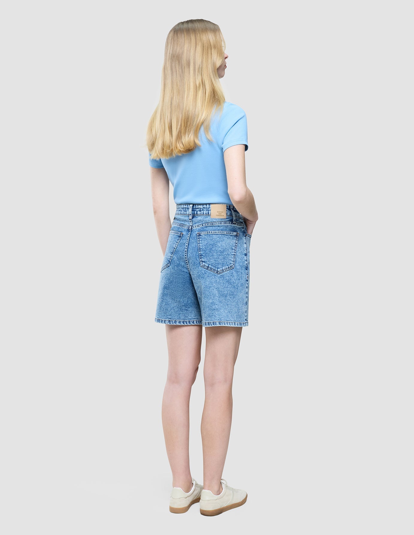 Women's Rib T-Shirt Blissful Blue